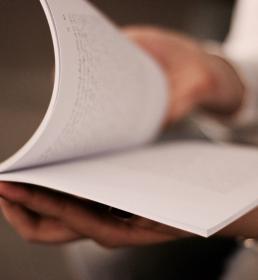 Book being opened